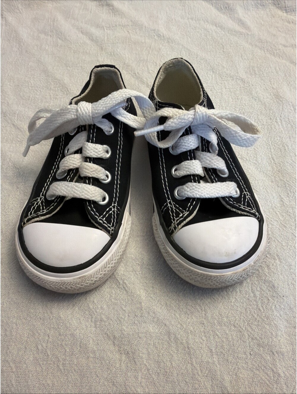 Converse All Star Low Baby Size 5 Black White